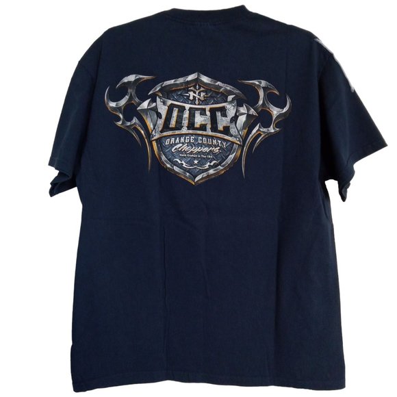 Y2K Orange County Choppers OCC Logo Double-sided Graphic T-Shirt Size Large - Picture 4 of 13